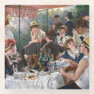 Pierre-Auguste Renoir - Luncheon van de roeipartij Glazen Onderzetter