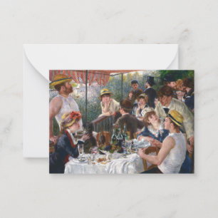 Pierre-Auguste Renoir - Luncheon van de roeipartij Notitiekaartje