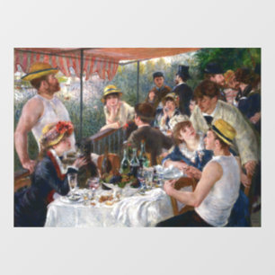 Pierre-Auguste Renoir - Luncheon van de roeipartij Raamsticker