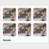 Pierre-Auguste Renoir - Luncheon van de roeipartij Vierkante Sticker (Vel)