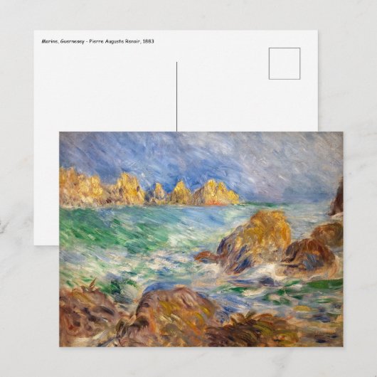 Pierre-Auguste Renoir - Marine, Guernesey Briefkaart (Voorkant / Achterkant)