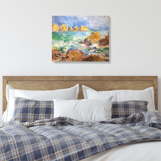 Pierre-Auguste Renoir - Marine, Guernesey Canvas Afdruk (Insitu (Slaapkamer))