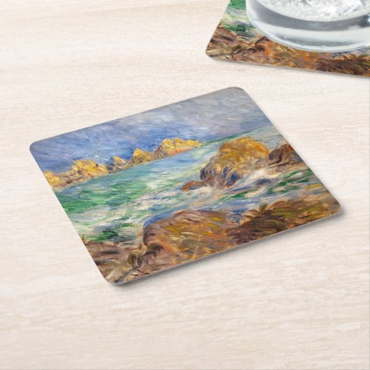 Pierre-Auguste Renoir - Marine, Guernesey Kartonnen Onderzetters (Schuin)