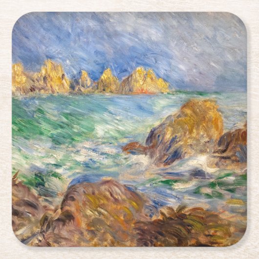 Pierre-Auguste Renoir - Marine, Guernesey Kartonnen Onderzetters (Voorkant)
