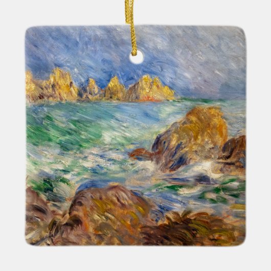 Pierre-Auguste Renoir - Marine, Guernesey Keramisch Ornament (Voorkant)