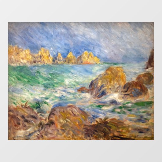 Pierre-Auguste Renoir - Marine, Guernesey Raamsticker (Vel)