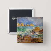 Pierre-Auguste Renoir - Marine, Guernesey Vierkante Button 5,1 Cm (Voorkant /achterkant)