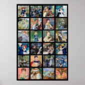 Pierre-Auguste Renoir - Masterpieces Grid Collage Poster (Voorkant)
