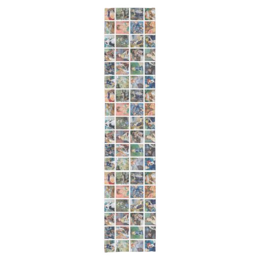 Pierre-Auguste Renoir - Masterstuks Collage Korte Tafelloper (Voorkant)