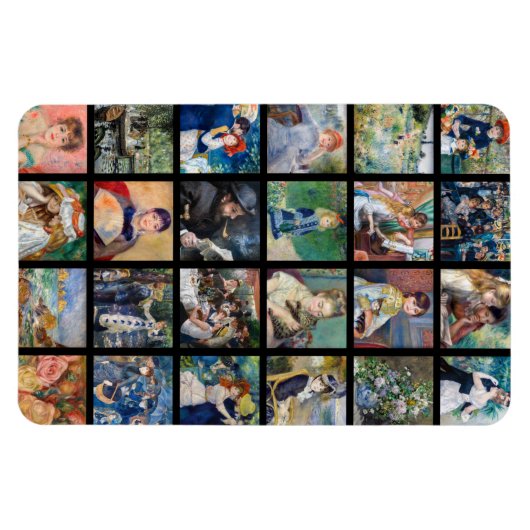 Pierre-Auguste Renoir - Masterstuks Collage Magneet (Horizontaal)