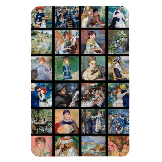 Pierre-Auguste Renoir - Masterstuks Collage Magneet (Verticaal)