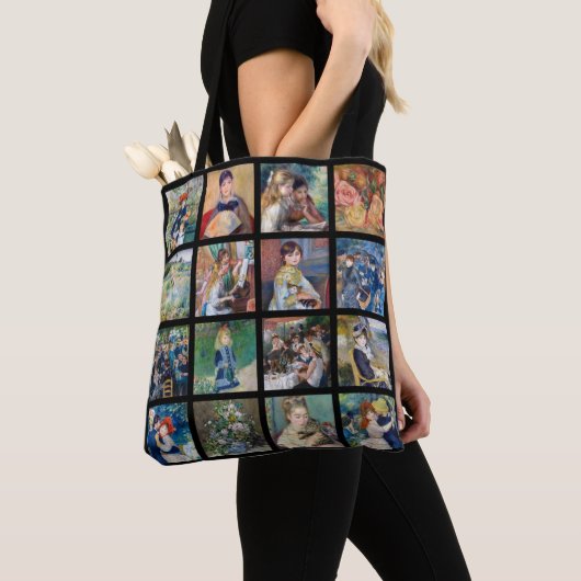 Pierre-Auguste Renoir - Masterstuks Collage Tote Bag (Dichtbij)