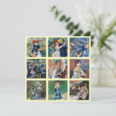 Pierre-Auguste Renoir - Masterstuks Grid Collage Bedankkaart (Staand voorkant)