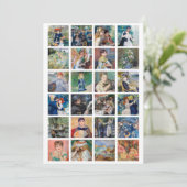 Pierre-Auguste Renoir - Masterstuks Grid Collage Bedankkaart (Staand voorkant)