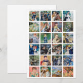 Pierre-Auguste Renoir - Masterstuks Grid Collage Bedankkaart (Voorkant / Achterkant)