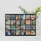 Pierre-Auguste Renoir - Masterstuks Grid Collage Bedankkaart (Staand voorkant)