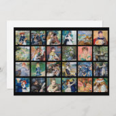 Pierre-Auguste Renoir - Masterstuks Grid Collage Bedankkaart (Voorkant / Achterkant)
