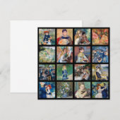 Pierre-Auguste Renoir - Masterstuks Grid Collage Bedankkaart (Voorkant / Achterkant)