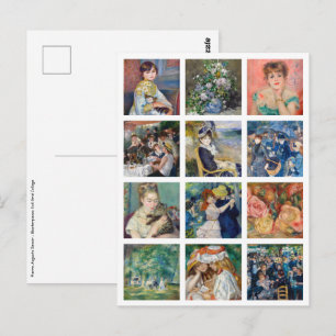 Pierre-Auguste Renoir - Masterstuks Grid Collage Briefkaart