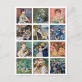 Pierre-Auguste Renoir - Masterstuks Grid Collage Briefkaart (Voorkant)