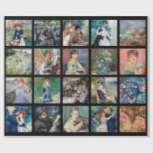 Pierre-Auguste Renoir - Masterstuks Grid Collage Cadeaupapier (Vlak)