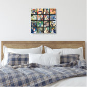 Pierre-Auguste Renoir - Masterstuks Grid Collage Canvas Afdruk (Insitu (Slaapkamer))