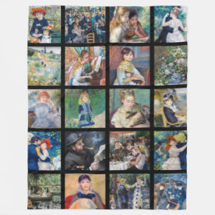 Pierre-Auguste Renoir - Masterstuks Grid Collage Fleece Deken