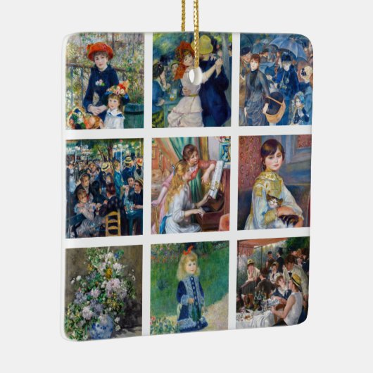 Pierre-Auguste Renoir - Masterstuks Grid Collage Keramisch Ornament (Rechts)