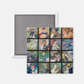 Pierre-Auguste Renoir - Masterstuks Grid Collage Magneet (Voorkant / Achterkant)