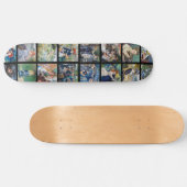 Pierre-Auguste Renoir - Masterstuks Grid Collage Persoonlijk Skateboard (Horizontaal)