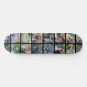 Pierre-Auguste Renoir - Masterstuks Grid Collage Persoonlijk Skateboard (Horizontaal)