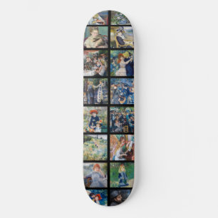 Pierre-Auguste Renoir - Masterstuks Grid Collage Persoonlijk Skateboard