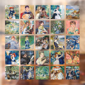 Pierre-Auguste Renoir - Masterstuks Grid Collage Raamsticker (Vel 2)