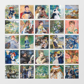 Pierre-Auguste Renoir - Masterstuks Grid Collage Raamsticker (Vel)