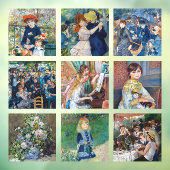 Pierre-Auguste Renoir - Masterstuks Grid Collage Raamsticker (Vel 3)