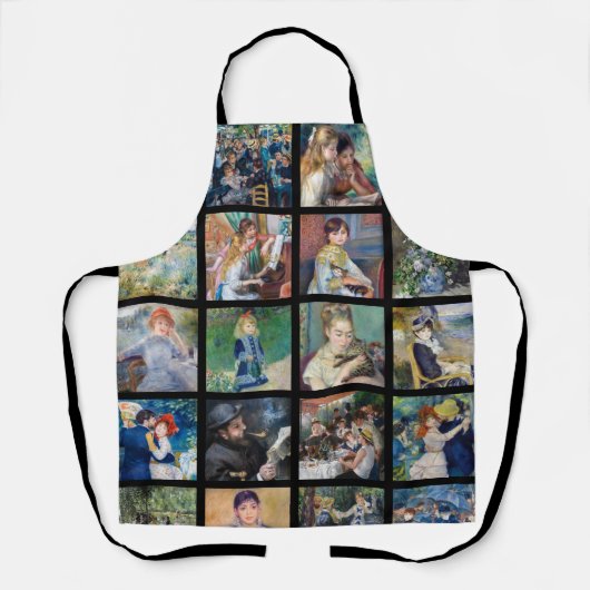 Pierre-Auguste Renoir - Masterstuks Grid Collage Schort (Voorkant)