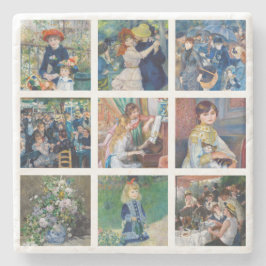 Pierre-Auguste Renoir - Masterstuks Grid Collage Stenen Onderzetter