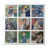 Pierre-Auguste Renoir - Masterstuks Grid Collage Tegeltje (Voorkant)