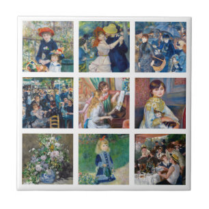 Pierre-Auguste Renoir - Masterstuks Grid Collage Tegeltje