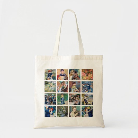 Pierre-Auguste Renoir - Masterstuks Grid Collage Tote Bag (Voorkant)