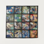 Pierre-Auguste Renoir - Masterstuks Grid Collage Wandkleed (Voorkant (horizontaal))