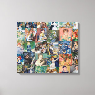 Pierre-Auguste Renoir - Masterstuks Patchwork Canvas Afdruk