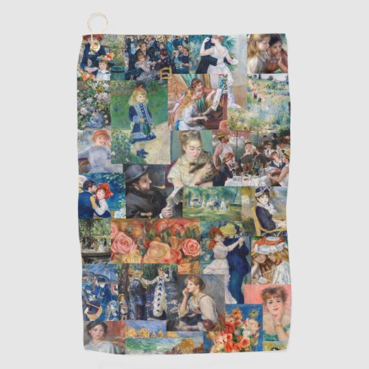 Pierre-Auguste Renoir - Masterstuks Patchwork Golfhanddoek (Voorkant)