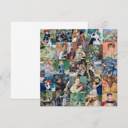Pierre-Auguste Renoir - Masterstuks Patchwork Kaart (Voorkant / Achterkant)