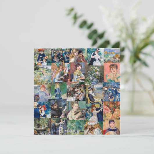 Pierre-Auguste Renoir - Masterstuks Patchwork Kaart (Staand voorkant)