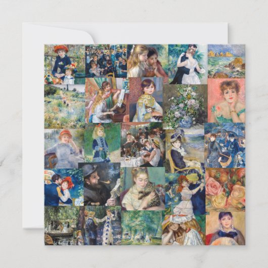 Pierre-Auguste Renoir - Masterstuks Patchwork Kaart (Voorkant)