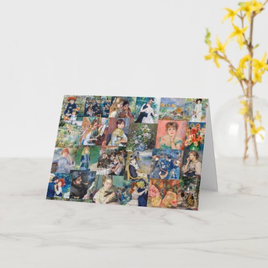 Pierre-Auguste Renoir - Masterstuks Patchwork Kaart (Gele Bloem)