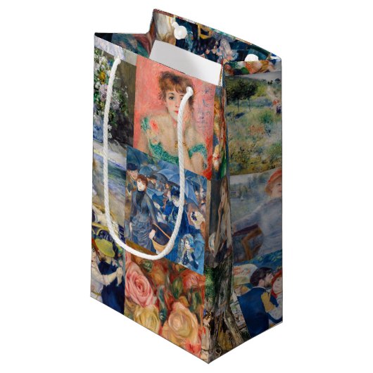 Pierre-Auguste Renoir - Masterstuks Patchwork Klein Cadeauzakje (Voorkant Gekanteld)
