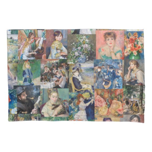 Pierre-Auguste Renoir - Masterstuks Patchwork Kussensloop (Voorkant)