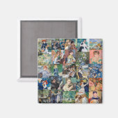 Pierre-Auguste Renoir - Masterstuks Patchwork Magneet (Voorkant / Achterkant)